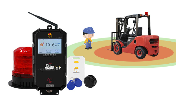 Forklift anti-collision warning system